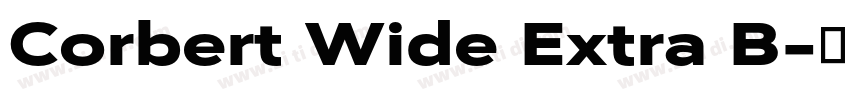 Corbert Wide Extra B字体转换